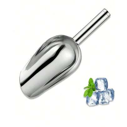 1 件不锈钢冰勺，鸡尾酒冰勺，节日派对工具，可重复使用冰勺，适合夏季酒吧用品，适合户外、露营、送给父亲的礼物