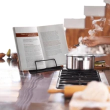 Bookshelf Document Rack Heavy Duty Metal Reading Rack With Book Magazine Menu IPad Music Speech 5 Adjustable Positions (Black) - Multicolor - View 5