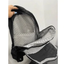 Large Youth School Backpack Reinforced College Notebook With Case - 黑色 - 查看 2