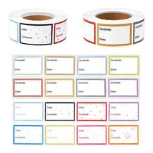 500Pcs Removable Freezer Labels, Food Date Labels Freezer Labels For Food Containers Refrigerator Food Storage Labels Easy Clean No Residue (25 X 40 Mm) - Multicolor - View 1