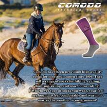 Comodo 1 Pack Ladies Microfibre Knee High Horse Riding Equestrian Socks (Red) - Fast Shipping And Quick Delivery - Red - View 3