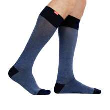 VIM & VIGR 1 Pack Cotton Graduated Compression Socks | 30-40 MmHg (Cream & Black) - Fast Shipping And Quick Delivery - Navy Blue - View 3