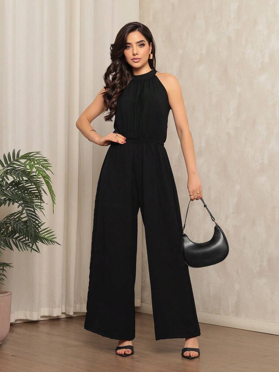 Fashionable Women's Jumpsuit - Negro - Ver 1