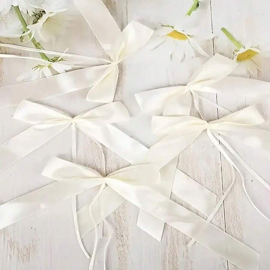 50pcs, Wedding Bowknots Ribbon Bows Ribbon Bow Mini Cars Chairs Cloth Party Holiday Wedding Arch Vase Photo Prop Decoration