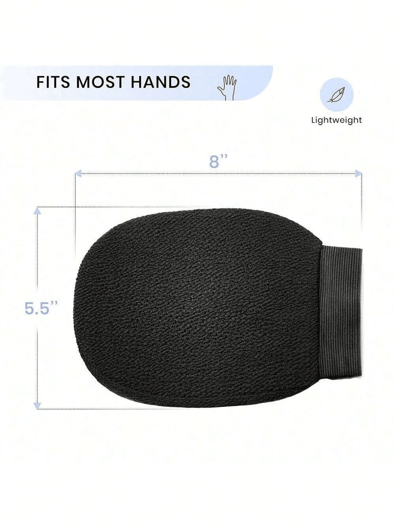 1Pack Korean Exfoliating Mitt For Remove Dead Skin. 100 Viscose Deep