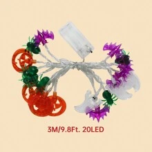 1 dây đèn LED hình dơi ma bí ngô 3D 10/20/30 chạy bằng pin tạo không khí Halloween kinh dị vui vẻ thích hợp cho trang trí nhà cửa, sân vườn ngoài trời, tiệc Halloween ma quái (màu trắng) trang trí phòng Halloween trang trí sân vườn Halloween làm quà tặng trang trí ngày lễ tiên trang trí lễ hội - ánh sáng trắng - Xem 7