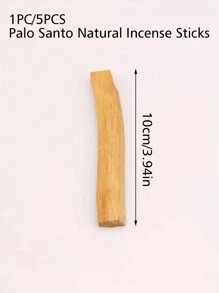 1pc/5pcs Palo Santo Incense Sticks - Natural Peruvian Holy Wood For Meditation, Space Cleansing & Calming,Aromatherapy,House Freshener,Diffuser,Gift,Home Decor