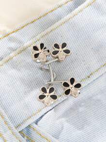 1pc Women's Fashionable Metal Buckle Designed Adjustable Waistband, Detachable & Adjustable, Avoid Unexpected Exposure For Daily Casual Wear, Nice Gift For Friends