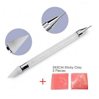 1套/批优质水晶笔拾取水钻宝石粘蜡笔DIY工具用于美甲布钻石拾取器绘画
