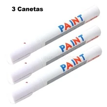Kit 3 White Car Tire Paint Pens - Paint A Original Brand - 白色 - 查看 1