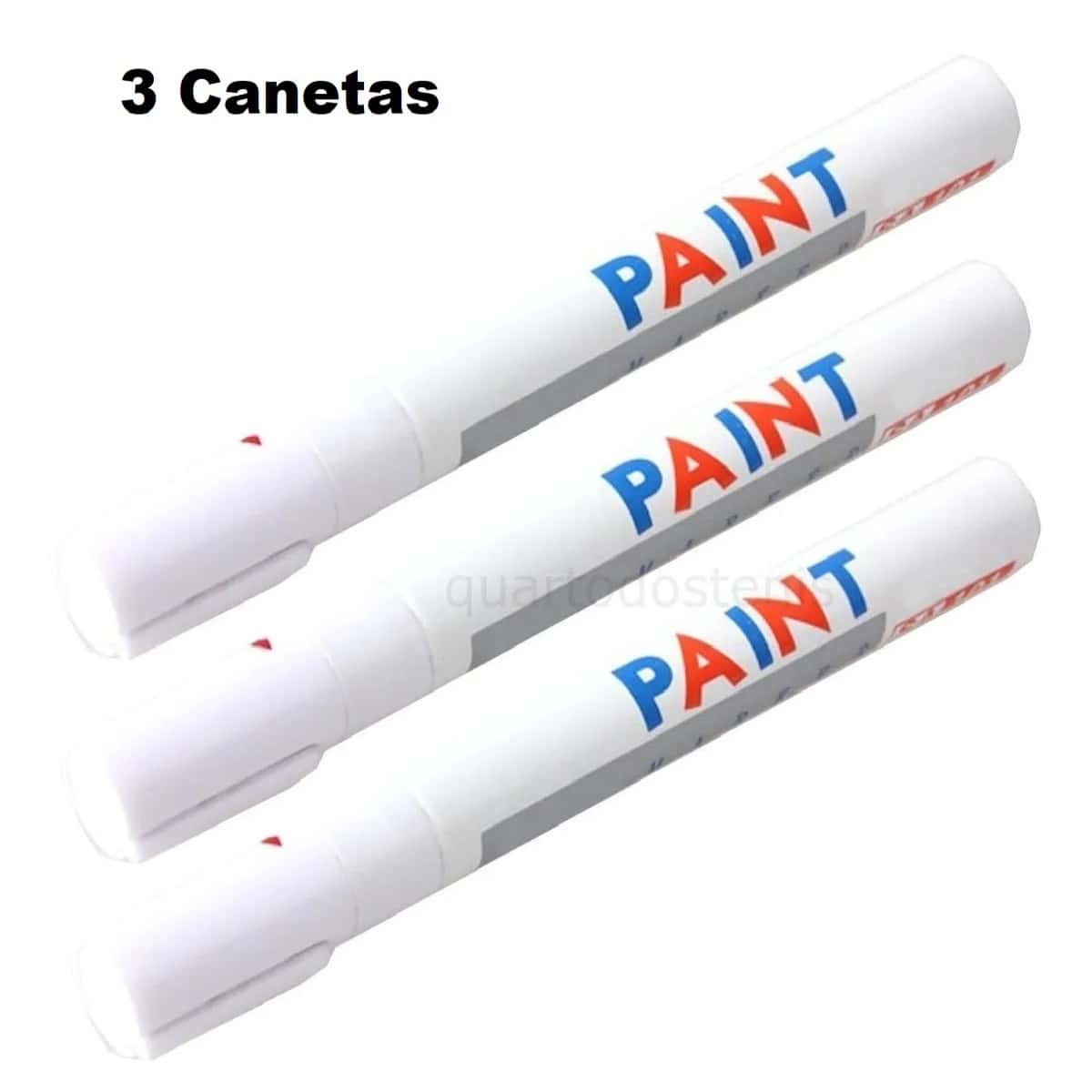 Kit 3 White Car Tire Paint Pens - Paint A Original Brand - 白色 - 查看 1