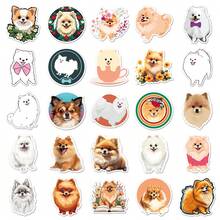 50 件博美犬涂鸦贴纸，可爱卡通贴花贴纸，适用于笔记本电脑、水瓶、行李箱、头盔、滑板、文具、摩托车 - 50張博美狗-1180 - 查看 4