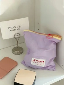 1 pieza Bolsa de maquillaje tipo macaron, bolsa portátil para el almacenamiento de compresas higiénicas, bolsa de almacenamiento, bolsa de cambio para decoración del hogar, viajes, almacenamiento, bolsa de maquillaje, estuche de cosméticos, organizador de viaje, organizador de maquillaje de gran capacidad, para lápiz de labios, pinceles, cuidado de la piel, teléfono móvil, monedas, artículos pequeños, para el hogar, regalo, vacaciones y festivales de Halloween y Navidad, de uso multifuncional, con estilo bohemio, para vacaciones en la playa, colección de baño, colección de dormitorio, de gran capacidad