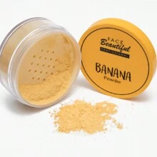 Banana Powder Face Beautiful Finishing Powder - Yellow - View 5