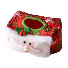Christmas Tissue Box Cover Cute Tissue Case Paper Towel Case Holder For Office Kitchen Living Room - Multicolor - View 8