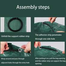 Heavy Duty Garden Waste Bags, 272L/72 Gallons, Green Garbage Bags, Reusable, Garden Leaf Garbage Bags, Garden Cleaning Tools, Campus Garbage Cleaning Bags, Back To School Supplies