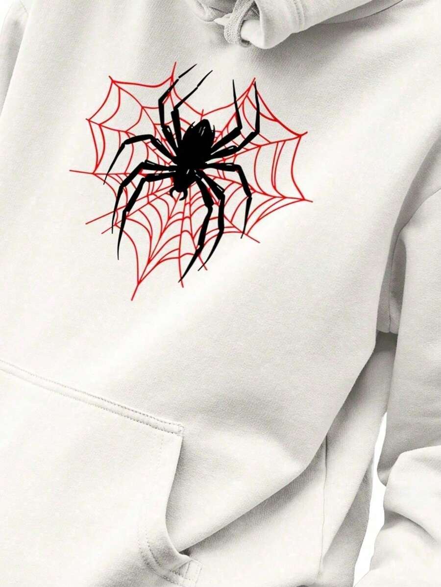 Men's Kangaroo Sweatshirt Printed Genuine 100% Cotton 30.1 - 白色 - 查看 1