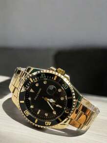 Men's Waterproof Watch Men's Fashion For Gift M50 - Black Gold - View 1