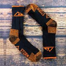 Storm Bloc 3 Pack Mens Heavy Cushioned Outdoor Cotton Hiking Socks (SBMS030STN) - Fast Shipping And Quick Delivery - Grey - View 3