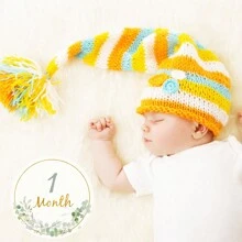 12pcs/Set Month Sticker Card For Newborn, Milestone Blanket Photography Background, For Pregnant Womenbaby Shower Family Decorations Gifts Baby Shower Easter Gift Sthings For Girls/Boys