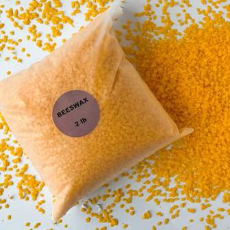 万圣节、圣诞节、感恩节礼物天然 2 磅蜂蜡、蜡烛制作蜡用品、蜡烛制作用蜂蜡片 - 蜂蜡蜡烛散装，万圣节装饰派对、圣诞节的完美礼物