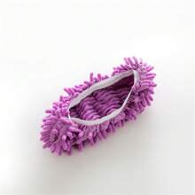 2 piezas, Zapatillas de fregona, Cubiertas de zapatos, Cubrecalzado holgado de fregona, Zapatillas de fregona extraíbles y lavables, Zapatillas de limpieza de piso de chenilla desmontables, Cubiertas de zapatos de limpieza de piso reutilizables, Suministros de limpieza, Herramienta de limpieza, Listo para la escuela
