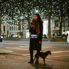 LED Bags Light Up Purse 7 Colors Festival Evening Clutch Luminous Crossbody Bag Glow Handbags Leather Shoulder Bag - Black - View 10