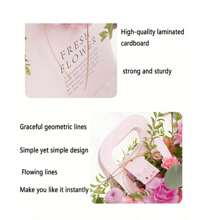 4Pcs Flower Bags For Bouquet Floral Arrangement Bags Bulk Paper Flower Box With Handles Florist Gift Wrapping Bags For Graduation Wedding Birthday Bridal Shower Party - Multicolor - View 6