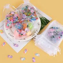 20PCS Thank You Organza Gift Bags With Drawstring Wedding Birthday Party Favor Bags - Multicolor - View 5