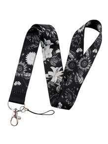1pc Sunflower & Daisy Pattern Lanyard Halter, Suitable For Doctors, Nurses, Students, Teachers, Exhibition Staff ID Badge Holder, Can Be Used As Exhibition, Gift, Keychain Or Daily Use School Letter Car Accessories Cute Goth Y2k Bag Accessories Lanyards With Id Holder Car Accessories Bag Charms Christmas Car Friend Sister Gift Ideas Gifts For Mother, Father, Graduation, And Teacher - Multicolor - View 6