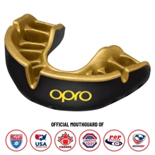 Gold Level Mouthguard, Sports Mouth Guard In Adult Size, Featuring Revolutionary Fitting Technology For Boxing, Lacrosse, MMA, Martial Arts, Hockey, And All Contact Sports - Opro By Marcy - Multiple Colors - Black - View 1