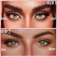 睫毛 磁性睫毛 带涂抹器 可重复使用磁性睫毛 带磁铁的睫毛 假磁性睫毛 - 彩色 - 查看 6