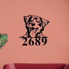 1 件个性化户外地址标志、定制金属墙画、门牌号、街道地址标志牌匾，适合家庭、乔迁礼物 - 彩色 - 查看 2