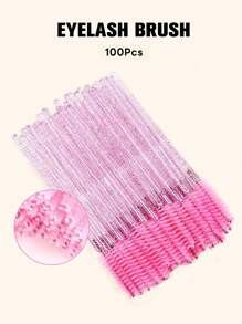 Pincel Descartável Transparente Preto para Alongamento de Cílios, Pincel de Maquiagem para Cílios, Pincel Cosmético para Cílios, 20/50/100/200/300/400/450 peças