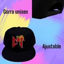 GORRA UNISEX AJUSTABLE CORRIDOS TUMBADOS/ GORRA NATA AJUSTABLE - Negro - Ver 2