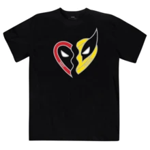 Playera Deadpool & Wolverine Logo - Negro - Ver 1