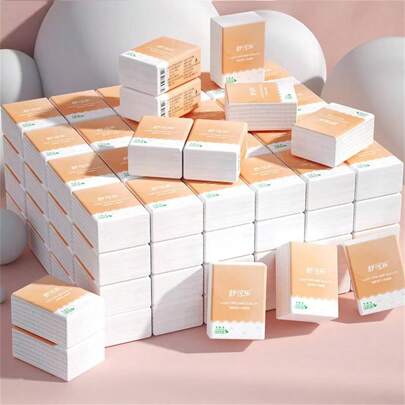 迷你便携式口袋纸巾手帕纸，方便携带-两种包装随机附带，厨房，浴室，家庭，家居用品