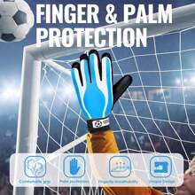 1 para profesjonalnych rękawic antypoślizgowych dla dorosłych unisex, młodzieżowych bramkarzy, treningów i meczów