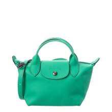 Longchamp Le Pliage Xtra XS Leather Handbag - Green - View 1