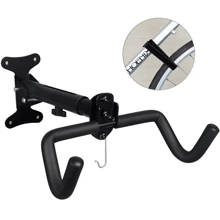 Bike Storage Hook Wall Mounted Folding, Anti-Slip Bracket Bicycle Stand Rack Hanger Holder - Black - View 9
