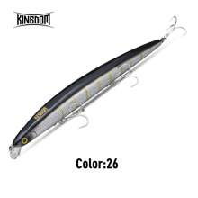 Kingdom Sea Fishing Lures 180mm 29g 33g Floating Slow Sinking Baits Minnow Wobbler Artificial Hard Baits VMC Hooks Fishing Tackle - Multicolor - View 9