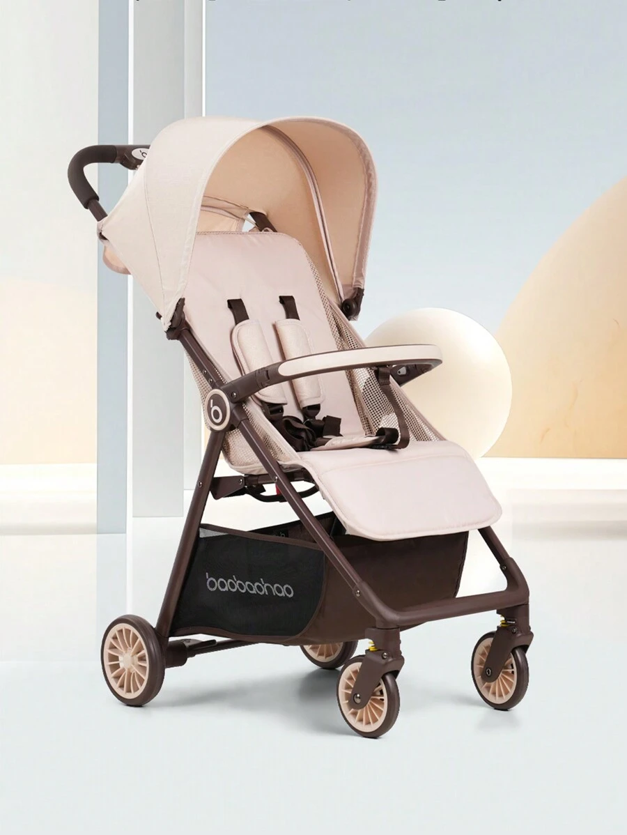 Ultra Lightweight Folding Stroller - Cream Color