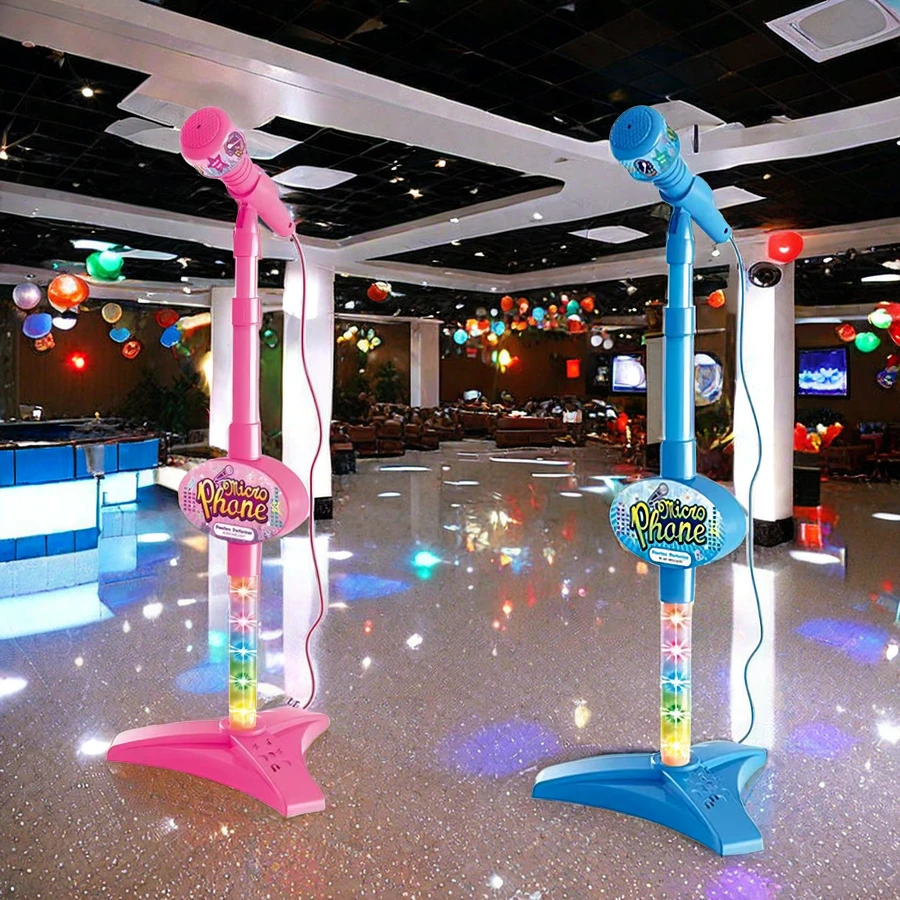 DeAO Gitarrenverstärker Set Für Kinder - E-Gitarre Mit Mikrofon & Ständer