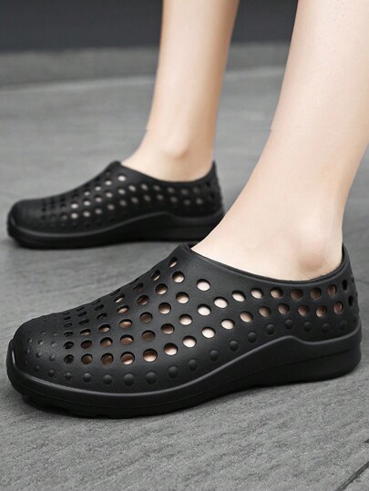 Męskie wsuwane, oddychające, perforowane buty, antypoślizgowe, wodoodporne sandały sportowe na świeżym powietrzu, lekkie, szybkoschnące buty do wody na plażę, wędkarstwo, pływanie