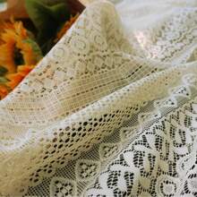 1 pieza Estera de picnic de encaje de jacquard de estilo boho con borlas y calado