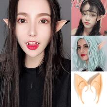 1pc Fairy Ear Halloween Prop Latex  Ear Model Cosplay Angel Pixie Fake Ears - Multicolor - View 4
