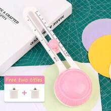 1Pc Circle Cutter Circular Paper Cutter Paper Knife DIY Handmade Compass Knife Cutting Edge Artifact Cutting Round