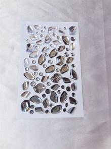 1 套 5 件多种颜色闪亮宝石贴纸疤痕化妆创意冰块 Y2K 风格节日万圣节音乐节 DIY 眼睛脸部珠宝贴纸酷妆角色扮演活动假纹身