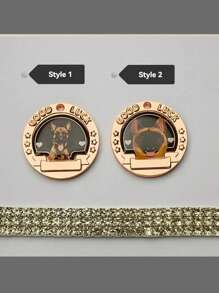 30 毫米定制圆形宠物牌，个性化狗识别牌，刻有姓名、联系信息和地址，防丢失宠物识别工具，适用于大型、中型、小型犬 - 馬犬 - 查看 6