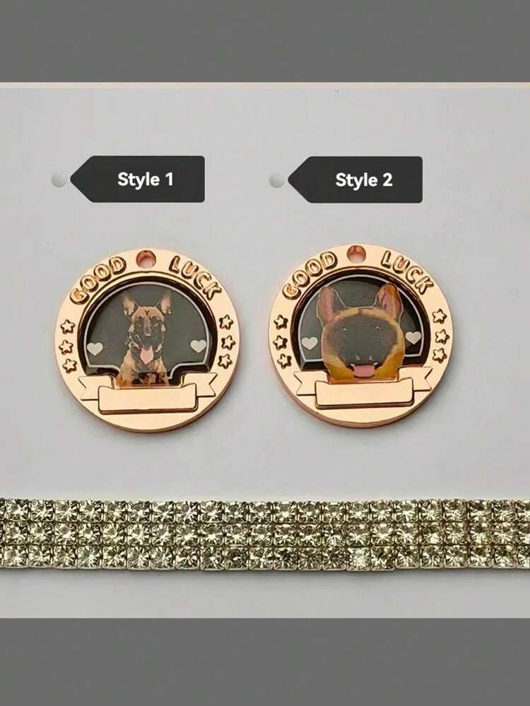 Thẻ thú cưng tròn tùy chỉnh 30 mm, Thẻ nhận dạng chó được cá nhân hóa có khắc tên, thông tin liên hệ và địa chỉ, Công cụ ID thú cưng chống mất dành cho chó cỡ lớn, trung bình, nhỏ - chó ngựa - Xem 6